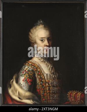 Porträt der Erzherzogin Maria Carolina von Österreich (1752–1814), Königin von Neapel und Sizilien, um 1770. In der Sammlung der Privatsammlung gefunden. Stockfoto