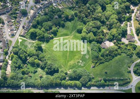 The Bull Ring, ein römisches Amphitheater in Cirencester, Gloucestershire, 2023. The Bull Ring, ein römisches Amphitheater in Cirencester, Gloucestershire, 2023. Stockfoto