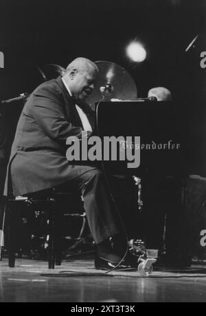 Oscar Peterson, North Sea Jazz Festival, Niederlande, 1995. Stockfoto