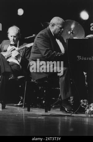 Oscar Peterson, North Sea Jazz Festival, Niederlande, 1995. Stockfoto