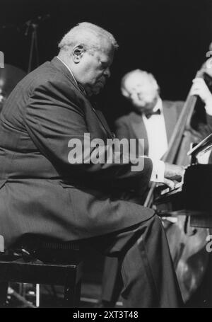 Oscar Peterson, North Sea Jazz Festival, Niederlande, 1995. Stockfoto