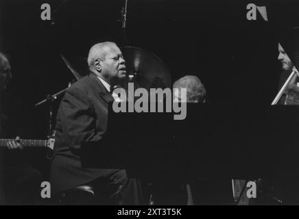 Oscar Peterson, North Sea Jazz Festival, Niederlande, 1995. Stockfoto