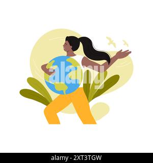 ENFP MBTI Art der Persönlichkeit, kreativ irrational intuitiv extrovertiert mit Intuition und Ethik Vektor Illustration Stock Vektor