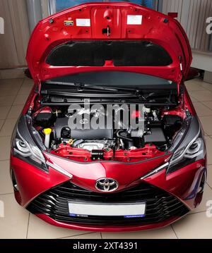 Toyota, Toyota Auris Hybrid, Yaris, Auris, elektrisch, Antrieb, Ökologie, Wirtschaftlichkeit, Motor, Detail, Präsentation, neu, Hybrid, Motor, Show, Transport, Stockfoto