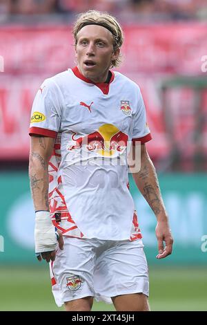 Enschede, Deutschland. August 2024. Fussball UEFA Champions League Qualifikation 3. Runde FC Twente - FC Salzburg am 13.08.2024 im Stadion de Grolsch Veste in Enschede Mads Bidstrup ( Salzburg ) Foto: Revierfoto Credit: ddp Media GmbH/Alamy Live News Stockfoto