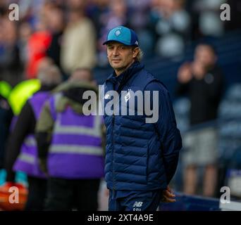 Hampden Park, Glasgow, Großbritannien. August 2024. Champions League Qualifying Football, Second Leg, Rangers gegen Dynamo Kiew; Dynamo Kiew Manager Oleksandr Shovkovskyi Credit: Action Plus Sports/Alamy Live News Stockfoto