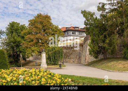 Belgrad, Serbien - 14. September 2023: Straße zur Festung Kalemegdan Stockfoto