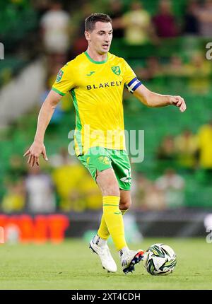 Kenny McLean von Norwich City während des Spiels der ersten Runde des Carabao Cups in der Carrow Road, Norwich. Bilddatum: Dienstag, 13. August 2024. Stockfoto