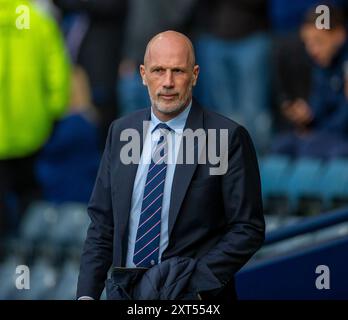 Hampden Park, Glasgow, Großbritannien. August 2024. Champions League Qualifying Football, Second Leg, Rangers gegen Dynamo Kyiv; Rangers Manager Philippe Clement Credit: Action Plus Sports/Alamy Live News Stockfoto