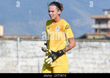 Cisterna Di Latina, Latium. August 2024. Doris Bacic während des Freundschaftsspiels zwischen Roma-Frauen und Napoli-Frauen im Domenico Bartolani-Stadion in Cisterna di Latina, Italien, 13. August 2024. Quelle: massimo insabato/Alamy Live News Stockfoto