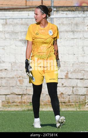 Cisterna Di Latina, Latium. August 2024. Doris Bacic während des Freundschaftsspiels zwischen Roma-Frauen und Napoli-Frauen im Domenico Bartolani-Stadion in Cisterna di Latina, Italien, 13. August 2024. Quelle: massimo insabato/Alamy Live News Stockfoto