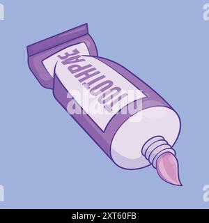 Zahnpasta-Vektor-Symbol. Symbol für Zahnpasta. Zahnpasta Hygiene Vektor. Zahnbürstenpasta Stock Vektor