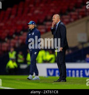 Hampden Park, Glasgow, Großbritannien. August 2024. Champions League Qualifying Football, Second Leg, Rangers gegen Dynamo Kyiv; Rangers Manager Philippe Clement Credit: Action Plus Sports/Alamy Live News Stockfoto