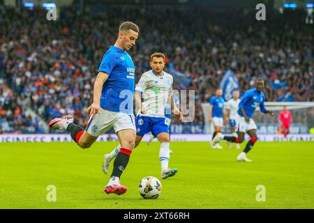 Glasgow, Großbritannien. August 2024. Die Rangers spielten Dynamo Kyiv in der Champions League im Hampden Park in Glasgow, Schottland. Das Endresultat war Dynamo Kiew mit 0:2, und die Tore wurden von O. Pikhalionok (82) und N. Voloshyn (84) erzielt. Quelle: Findlay/Alamy Live News Stockfoto