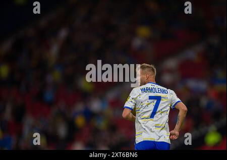 Hampden Park, Glasgow, Großbritannien. August 2024. Champions League Qualifying Football, Second Leg, Rangers gegen Dynamo Kiew; Andriy Jarmolenko von Dynamo Kiew Credit: Action Plus Sports/Alamy Live News Stockfoto