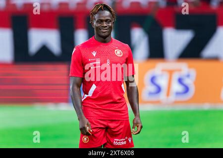 Hilary Gong von Widzew wurde während des polnischen PKO BP Ekstraklasa League-Spiels zwischen Widzew Lodz und Lech Poznan in der Widzew Lodz Municipal St gesehen Stockfoto