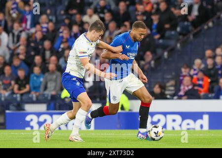 Glasgow, Großbritannien. August 2024. Die Rangers spielten Dynamo Kyiv in der Champions League im Hampden Park in Glasgow, Schottland. Das Endresultat war Dynamo Kiew mit 0:2, und die Tore wurden von O. Pikhalionok (82) und N. Voloshyn (84) erzielt. Quelle: Findlay/Alamy Live News Stockfoto