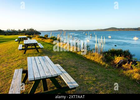 Houhora Harbour in Pukenui - Neuseeland Stockfoto