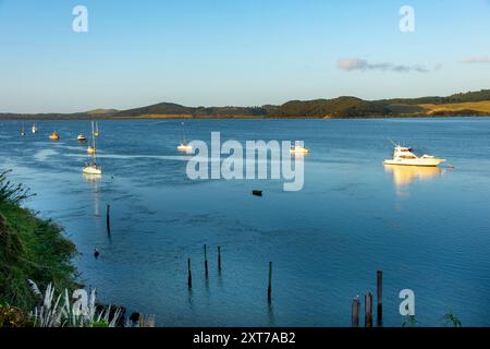 Houhora Harbour in Pukenui - Neuseeland Stockfoto