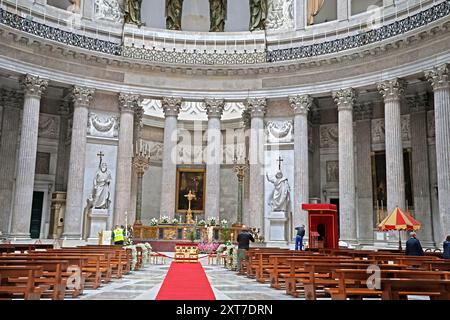 Basilica reale Pontificia San Francisco in Neapel Italien Stockfoto