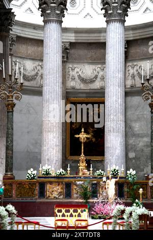 Basilica reale Pontificia San Francisco in Neapel Italien Stockfoto