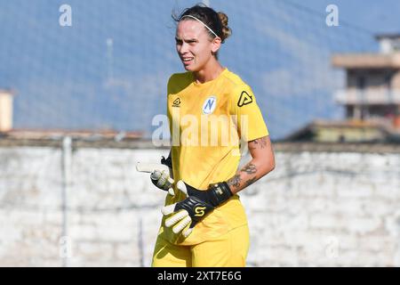 Cisterna Di Latina, Italien. August 2024. Bacic Doris von Neapel wurde während des Freundschaftsspiels zwischen Roma-Frauen und Napoli-Frauen im Domenico-Bartolani-Stadion gesehen. Endergebnis Roma Women 1: 0 Napoli Women (Foto: Mattia Vian/SOPA Images/SIPA USA) Credit: SIPA USA/Alamy Live News Stockfoto