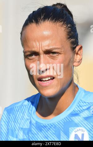 Cisterna Di Latina, Italien. August 2024. Marija Banusic aus Neapel wurde während des Freundschaftsspiels zwischen Roma-Frauen und Napoli-Frauen im Domenico-Bartolani-Stadion gesehen. Endergebnis Roma Women 1: 0 Neapel Women Credit: SOPA Images Limited/Alamy Live News Stockfoto