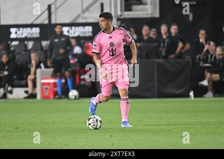 13. August 2024: Inter Miami CF-Stürmer Luis SuÃ¡rez (9) übernimmt den Ball gegen die Columbus Crew im Liagues Cup in Columbus, Ohio. Brent Clark/Cal Sport Media Stockfoto