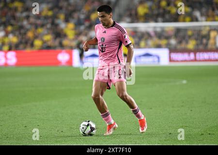 13. August 2024: Inter Miami CF-Mittelfeldspieler Diego GÃ³mez (20) spielt im Liagues Cup in Columbus (Ohio) gegen die Columbus Crew. Brent Clark/Cal Sport Media Stockfoto