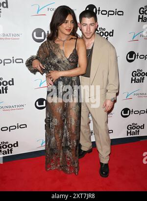 Beverly Hills, USA. August 2024. Priyanka Chopra, Nick Jonas kommt am Dienstag, den 13. August 2024 bei der Los Angeles Premiere der GOOD HALF im Saban Theatre in Beverly Hills, CA. (Foto: Juan Pablo Rico/SIPA USA) Credit: SIPA USA/Alamy Live News Stockfoto