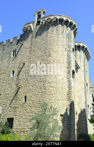 Das Schloss Santa Florentina, Schauplatz der Dreharbeiten der Serie Game of Thrones in Staffel 6, befindet sich in Canet de Mar, Katalonien, Spanien. Stockfoto