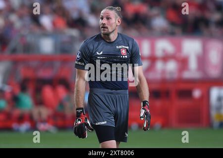 Enschede, Deutschland. August 2024. Fussball UEFA Champions League Qualifikation 3. Runde FC Twente - FC Salzburg am 13.08.2024 im Stadion de Grolsch Veste in Enschede Lars Unnerstall Foto: Revierfoto Credit: ddp Media GmbH/Alamy Live News Stockfoto