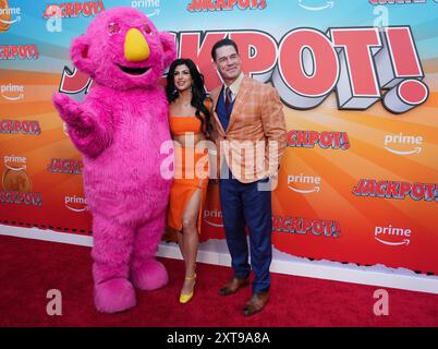 Los Angeles, USA. August 2024. (L-R) Shay Shariatzadeh und John Cena beim Amazon MGM Studios JACKPOT Los Angeles Premiere im TCL Chinese Theatre in Hollywood, KALIFORNIEN am Montag, ? Juni 2024. (Foto: Sthanlee B. Mirador/SIPA USA) Credit: SIPA USA/Alamy Live News Stockfoto