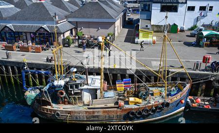 Fischerboote Oban Scotland Harbour Stockfoto