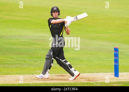 Bristol, Großbritannien, 14. August 2024. Cameron Bancroft in Gloucestershire spielte beim Metro Bank One-Day Cup Spiel zwischen Gloucestershire und Leicestershire. Quelle: Robbie Stephenson/Gloucestershire Cricket/Alamy Live News Stockfoto