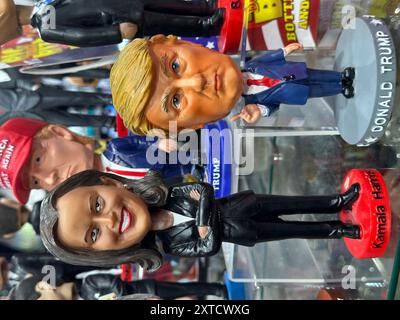 MERCHANDISING DER AMERIKANISCHEN PRÄSIDENTSCHAFTSKAMPAGNE IN NEW YORKER GESCHÄFTEN Stockfoto