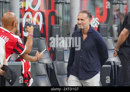 Mailand, Italie. August 2024. Gerry Cardinale (AC Milan) während des Trofeo Silvio Berlusconi 2024 Fußballspiels zwischen AC Mailand und AC Monza am 13. August 2024 im San Siro Stadion in Mailand, Italien - Foto Morgese-Rossini/DPPI Credit: DPPI Media/Alamy Live News Stockfoto