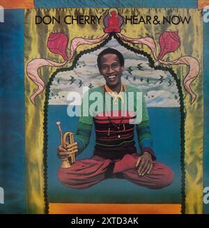 Plattencover aus Vintage-Vinyl. Don Cherry-Hear und jetzt 1977 Stockfoto