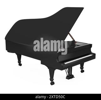 Grand Piano Isoliert Stockfoto