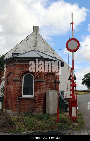 Der alte belgisch-französische Grenzposten Oost Capel Stockfoto