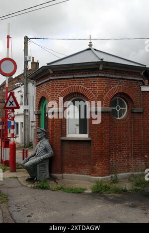 Der alte belgisch-französische Grenzposten Oost Capel Stockfoto