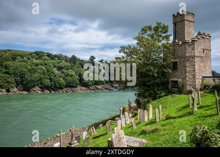 Dartmouth Castle, ein Artilleriefort, das zum Schutz des Hafens von Dartmouth gebaut wurde. Die frühesten Teile stammen aus den 1380er Jahren, Dartmouth, Devon, England Stockfoto