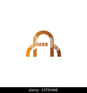 EIN Logo-Vektor. Letter NA Logo-Design Stock Vektor