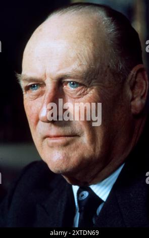 Anni '70 Archivio Storico Olycom/LaPresse Olav V, nome Completo Alexander Edward Christian Fredrik, nato principe di Danimarca (Sandringham, 2 luglio 1903 - Oslo, 17 gennaio 1991), è stato Re di Norvegia dal 1957 al 1991. Nella Foto: Re Olav V di Norvegia Pictured: König Olav V. von Norwegen Credit: LaPresse/Alamy Live News Stockfoto