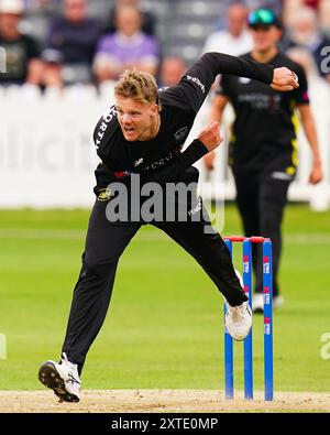 Bristol, Großbritannien, 14. August 2024. Ben Charlesworth in Gloucestershire während des Metro Bank One-Day Cup-Spiels zwischen Gloucestershire und Leicestershire. Quelle: Robbie Stephenson/Gloucestershire Cricket/Alamy Live News Stockfoto