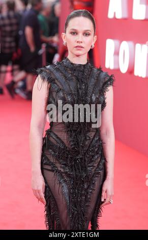 Cailee Spaeny nimmt an der britischen Gala-Vorführung von Alien: Romulus am Cineworld Leicester Square in London Teil. Bilddatum: Mittwoch, 14. August 2024. Stockfoto