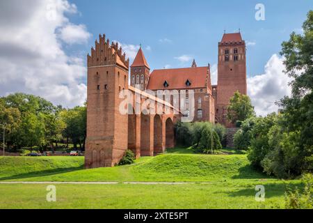 Blick auf das Schloss Kwidzyn (Zamek W Kwidzynie) Stockfoto