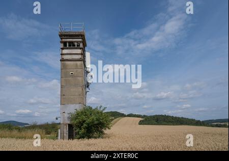 Historischer Wachturm des Kalten Krieges von Buttlar. Stockfoto