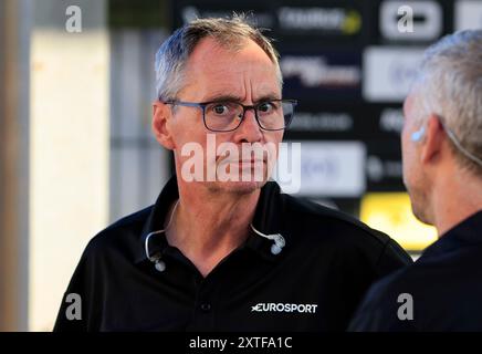 Kelvin Tatum während des Rowe Motor Oil Premiership Matches zwischen Belle Vue Aces und King's Lynn Stars im National Speedway Stadium, Manchester am Montag, den 12. August 2024. (Foto: Eddie Garvey | MI News) Credit: MI News & Sport /Alamy Live News Stockfoto