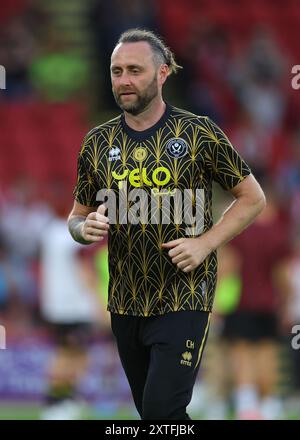 Sheffield, Großbritannien. August 2024. Carl Hopwood während des Carabao Cup-Spiels in der Bramall Lane, Sheffield. Der Bildnachweis sollte lauten: Simon Bellis/Sportimage Credit: Sportimage Ltd/Alamy Live News Stockfoto